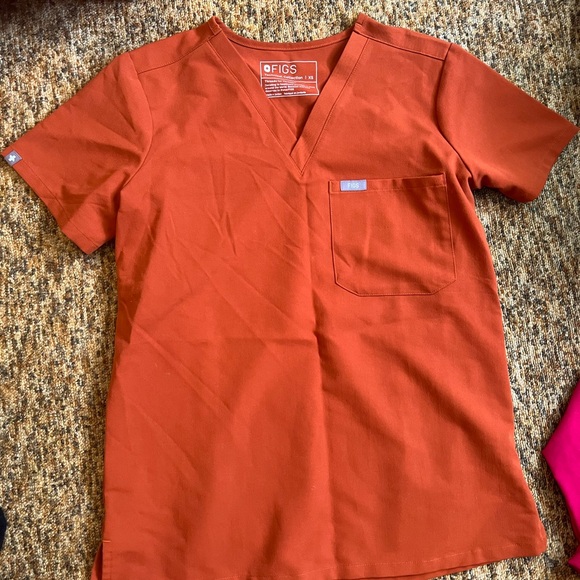 Figs Dirty Chai scrub set and waffle underscrub XS (XS petite bottoms) - Picture 2 of 8